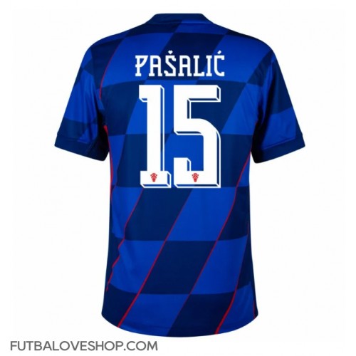 Dres Chorvátsko Mario Pasalic #15 Preč ME 2024 Krátky Rukáv